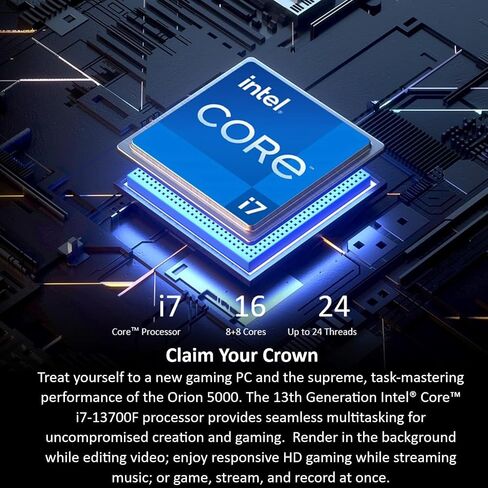 كمبيوتر الألعاب آيسر بريداتور أوريون 5000 PO5-650-UR13 | الجيل الثالث عشر من Intel Core i7-13700F 16-Core | انفيديا جي فورس ار تي اكس 4080 | 16 جيجابايت DDR5 | 1 تيرابايت PCIe Gen4 SSD | هارد 2 تيرابايت | إنتل واي فاي 6E | لوحة مفاتيح وماوس RGB in Saudi Arabia