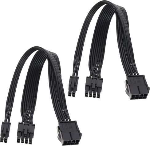 The Lord of the Tools 2Pcs CPU 8 Pin to ATX 8 Pin + ATX 4 Pin Power Supply Cable Compatible with PSUs - ATX SFX Fanless PSU Power Supply Extension Cable in Saudi Arabia
