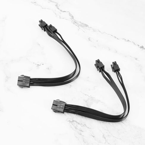 The Lord of the Tools 2Pcs CPU 8 Pin to ATX 8 Pin + ATX 4 Pin Power Supply Cable Compatible with PSUs - ATX SFX Fanless PSU Power Supply Extension Cable in Saudi Arabia