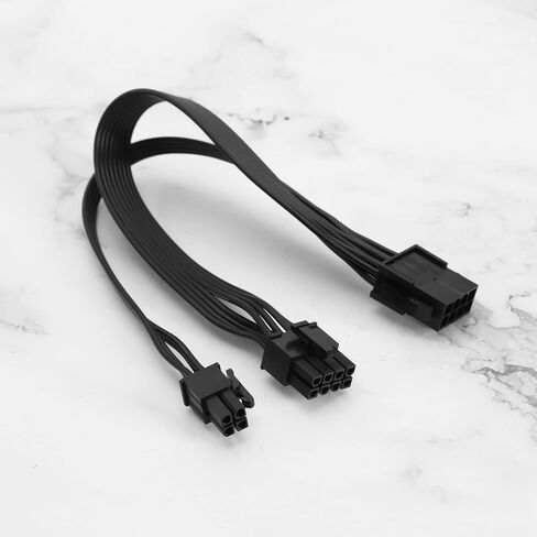 The Lord of the Tools 2Pcs CPU 8 Pin to ATX 8 Pin + ATX 4 Pin Power Supply Cable Compatible with PSUs - ATX SFX Fanless PSU Power Supply Extension Cable in Saudi Arabia