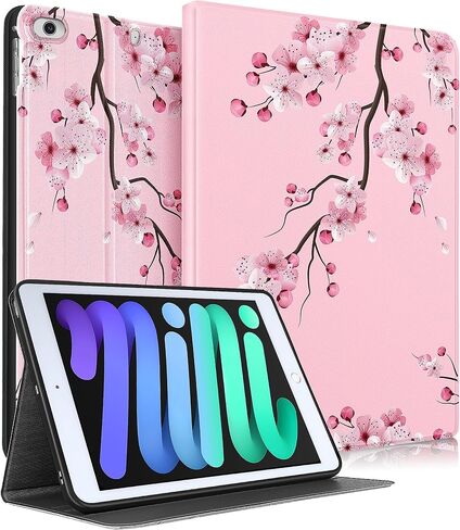 for Apple iPad Mini 5/4/3/2/1 Case for iPad Mini 5th/4th/3rd/2nd/1st Generation Case Kids Cute Kawaii Folio Women Teen Girls Girly Flower Design Cover for iPad Mini 7.9 Inch Case in Saudi Arabia