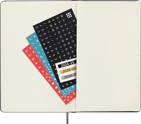 Moleskine Classic 18 Month 2024-2025 Weekly Planner, Hard Cover, XL (7.5" x 10"), Black, 208 pages in Kuwait