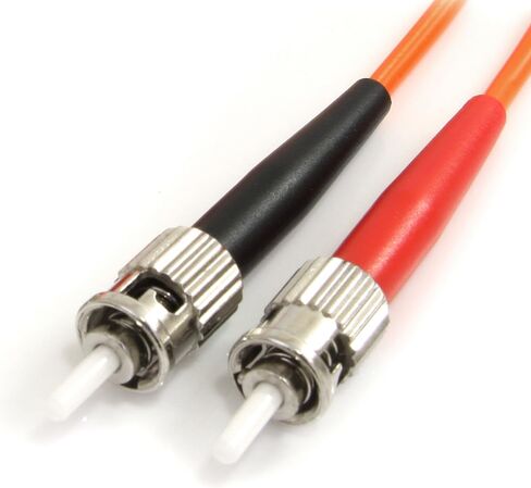 StarTech.com 1m Fiber Optic Cable - Multimode Duplex 62.5/125 - LSZH - ST/SC - OM1 - ST to SC Fiber Patch Cable (FIBSTSC1), Orange in Kuwait