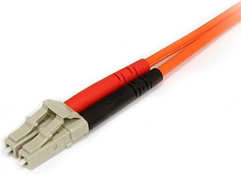 StarTech.com 1m Fiber Optic Cable - Multimode Duplex 62.5/125 - LSZH - ST/SC - OM1 - ST to SC Fiber Patch Cable (FIBSTSC1), Orange in Kuwait
