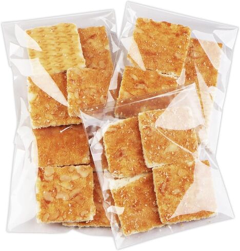 Self Sealing Cellophane Bags 4x6 Inches, 200 Pcs Clear Cookie Bags, Resealable Treat Bags for Fresh Cookies, Candy, Gifts, and Party Favors Bags. in Saudi Arabia