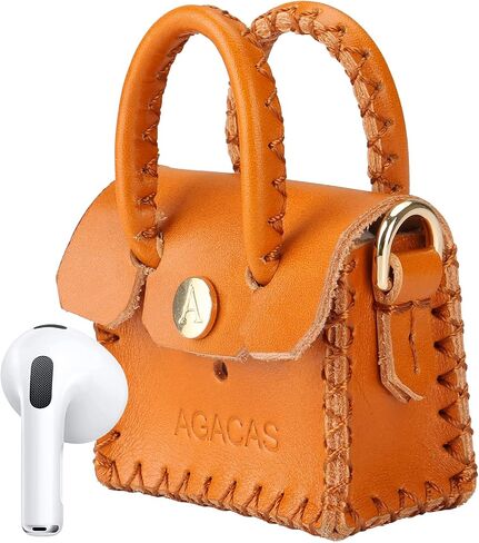AirPod Case for AirPods Pro & AirPods 3rd Generation, AirPod Pro case & AirPods 3rd Generation Case for Women, Gen Leather Air pod case with Keychain, Girls Holiday Birthday Gifts - Blue in Saudi Arabia