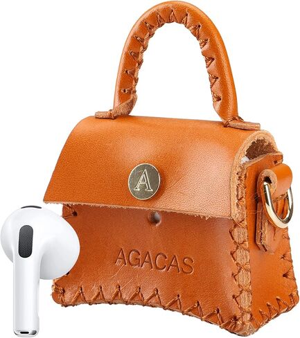 AirPod Case for AirPods Pro & AirPods 3rd Generation, AirPod Pro case & AirPods 3rd Generation Case for Women, Gen Leather Air pod case with Keychain, Girls Holiday Birthday Gifts - Blue in Saudi Arabia
