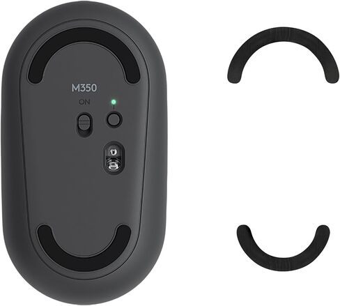 kwmobile Mouse Feet Replacement Compatible with Logitech Pebble Mouse Computer Mouse Skates Sticker - Black in Saudi Arabia