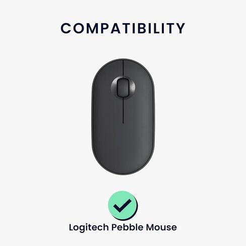 kwmobile Mouse Feet Replacement Compatible with Logitech Pebble Mouse Computer Mouse Skates Sticker - Black in Saudi Arabia