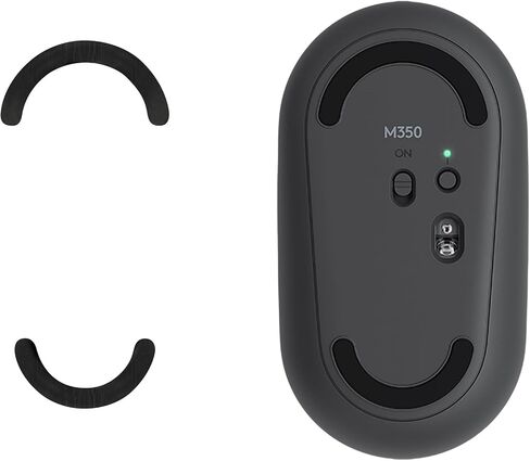 kwmobile Mouse Feet Replacement Compatible with Logitech Pebble Mouse Computer Mouse Skates Sticker - Black in Saudi Arabia