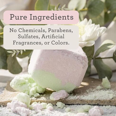 Lizush Luxury Spa Gift Basket And Self Care Gifts For Women With Mint, Lavender, Grapefruit, And Eucalyptus Heart-Shaped Shower Steamers With Box and Card - Personalized - 5 Piece Set in Kuwait
