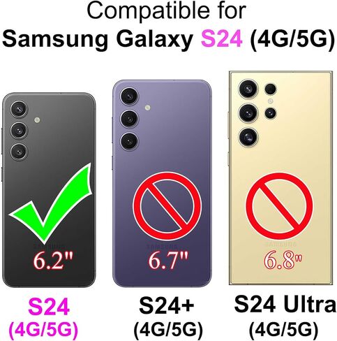 مصمم لمحفظة Samsung Galaxy S24 5G، غطاء قابل للطي للسيدات مع حامل من جلد البولي يوريثان المنقوش وفتحات لبطاقات الائتمان وحزام المعصم لهاتف Samsung S24 5G (ذهبي وردي) in Saudi Arabia