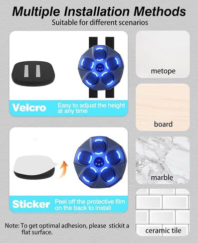 Smart Music Boxing Machine, Boxing Machine Wall Mounted Music with Gloves, Boxing Music Workout Machine for Home, Indoor and Gym in Saudi Arabia