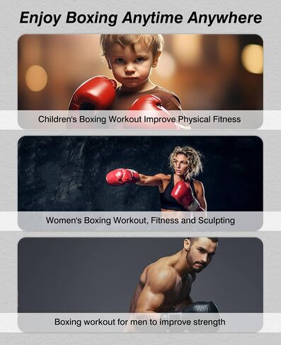 Smart Music Boxing Machine, Boxing Machine Wall Mounted Music with Gloves, Boxing Music Workout Machine for Home, Indoor and Gym in Saudi Arabia