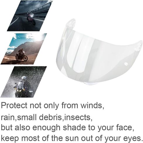 K1 Face Shield محمي من الأشعة فوق البنفسجية لـ AGV K1، K1S، K3SV، K5، K5S خوذة درع الزجاج الأمامي (Revo Pink Gold-day فقط) in Saudi Arabia