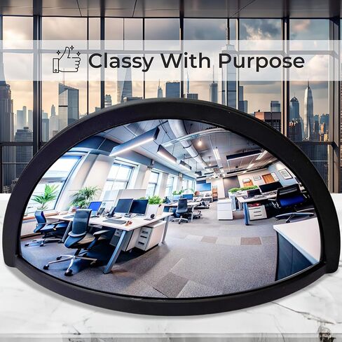 ملحقات حجرة جرة مرآة للمكتب من Skywin - مرآة مكتب بغطاء فضي لمرآة حجرة جرة المكتب لترى خلفك - جرة عملية 2 في 1 للتخزين وإكسسوارات مكتب مرآة المقصورة، جمالية in Kuwait