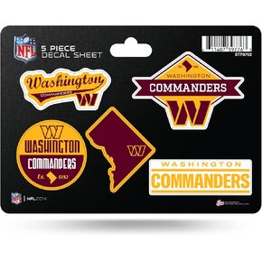 Rico Industries NFL Football New England Patriots Champ 5 Pack Decal Sheet 6" x .25"