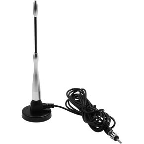 X AUTOHAUX Auto Car Signal Antenna FM AM Radio Aerial Magnetic Base Universal DC 12V