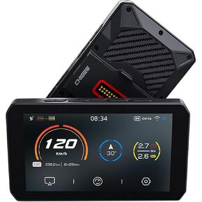 AIO-5 Play لدراجات BMW النارية، واجهة ذات 3 دبابيس، شاشة ذكية للتوصيل والتشغيل مع CarPlay وAndroid Auto، وضع 60 إطارًا في الثانية، مقاومة للماء IP68، نظام تحديد المواقع المدمج، إنذار مضاد للسرقة، قراءة البيانات