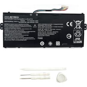 AC15A3J AC15A8J New Laptop Battery Replacement for Acer Chromebook 11 CB3-131 Series,Chromebook R11 CB5-132T Series,Chromebook C738T Series