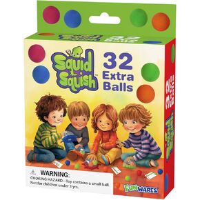 Funwares Colorful Squid Squish: Dynamic Floor Game for Kids, Boosts Kids' Learning and Coordination, Counting and Number Game, Active Play, and Quick Thinking, 2-4 Players, Ages 4-8.
