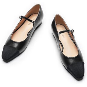C.Paravano Mary Jane Shoes for Women | Womens Round Toe Flats | Mary Jane Flats | Women's Strap Shoes