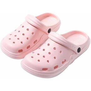 Women's Plus Size Wide Width Flat Slide Sandals Summer Breathable Eva Lightweight Beach Casual Closed-Toe Shoes Hole Cavity Design Size 9 10-11 - Purple, Pink, White, Green