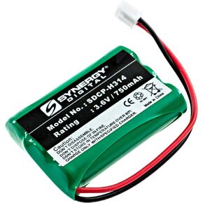 Synergy Digital Cordless Phone Battery, Compatible with Teledex BATT-9600 Cordless Phone, (Ni-MH, 3.6V, 750 mAh) Ultra Hi-Capacity