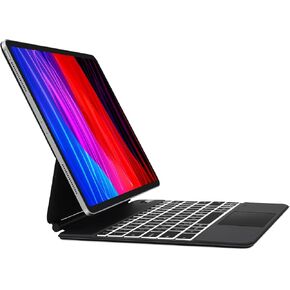 KVAGO Keyboard Case for iPad Air 13-inch (M2) 2024, iPad Pro 12.9 inch (6th,5th,4th,3rd Gen - 2022, 2021), Magic Keyboard Case, Backlit Wireless Keyboard,Multi-Touch Trackpad, Magnetic Keyboard Black