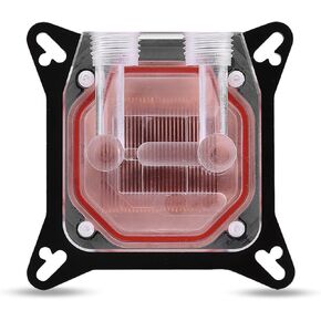 Yoidesu Computer GPU Water Cooling Block,Computer GPU Universal Water Cooler Block - G1/4 inch Thread,Copper POM Metal Water Cooling System Parts Kits