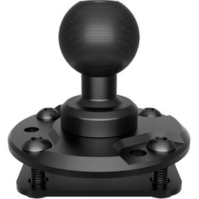 Tackform Round AMPS Mount - 25.4mm/1"/B-Sized System Compatible | CNC 6061-T6 Aluminum Ball | 7-Hole Drill Base | Mount Direct to Dash, AMPS, or Grid Style Brackets | Includes Hardware Kit |