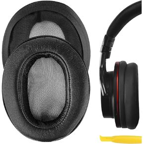 Geekria QuickFit Replacement Ear Pads for Sony MDR-1ABT, MDR-1RBT, MDR-1RNC Headphones Ear Cushions, Headset Earpads, Ear Cups Cover Repair Parts (Black)