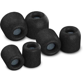 Comply Sport Pro Sx-500 Memory Foam Earphone Tips with SweatGuard, Secure Fit Replacement Earbud Tips for Active Lifestyle (S/M/L, 3 Pairs)