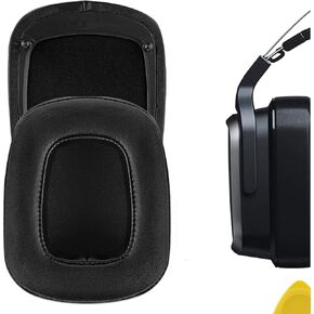 Geekria QuickFit Replacement Ear Pads for Razer Tiamat 7.1 V2 Headphones Ear Cushions, Headset Earpads, Ear Cups Cover Repair Parts (Black)