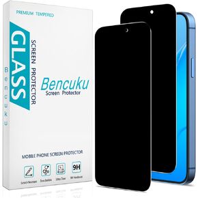 (2 Pack) Privacy Screen Protector Designed for iPhone 16 Pro Anti-Spy Tempered Glass, Anti Scratch, Case Friendly