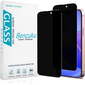 (2 Pack) Privacy Screen Protector Designed for iPhone 16 Anti-Spy Tempered Glass, Anti Scratch, Case Friendly