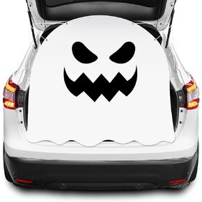 Haooryx Halloween Trunk Or Treat Car Banner, Witches Pot Spellbook Backdrop Car Archway Garage Decoration Exterior Trunk or Treat Decor for Cars, SUVs, Halloween Party Outdoor Haunted House Decor