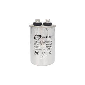 طويل الأجل 44R7050 70 + 5 فائق التوهج ± 5% 70/5 MFD 370 أو 440 فولت CBB65 سعة مزدوجة مستديرة لتشغيل محرك التيار المتردد أو تشغيل المروحة أو المضخة الحرارية
