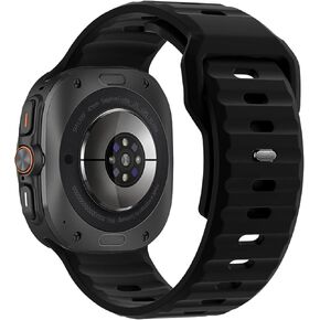 26MM Wide Bands Compatible with Samsung Galaxy Ultra Band/Galaxy Watch Ultra Bands 47mm for Men Women, Soft Silicone Wristbands Waterproof Replacement Strap for Galaxy Watch 7 Ultra 2024