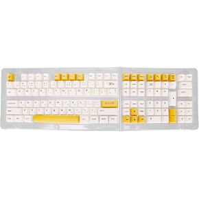 Keyboard Keycaps, 123 Keys PBT Keycaps Set, Milk & Bee Theme Keycaps Dye Sublimation OEM DIY Mechanical Keyboard Keycaps in Kuwait