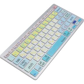 Old Man Colorfull Spain Spanish Language Big Font Letter Work Efficiency Shortcuts Hotkey Wireless Bluetooth Keyboard for Dell Thinkpad iMac MacBook Pro,iPad Pro Air Mini,iPhone X XS XR MAX Surface