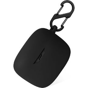 Geiomoo Silicone Case for JBL Tune Beam, Protective Cover with Carabiner (Black)