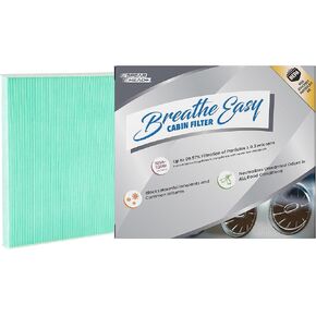 Spearhead HEPA Breathe Easy Cabin Filter, Up to 99.97% Filtration of 0.3 Micron Particles w/No Airflow Reduction (BE-157H)