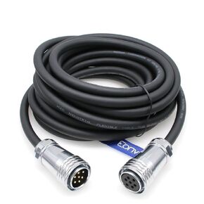 Eonvic 7 Pin Weatherproof Head Cable for Aputure LS 600C Pro,LS 600c Pro II,LS 1200D Pro,7 Pin Male to Female Extension Head Cable Connect Control Box (3M)