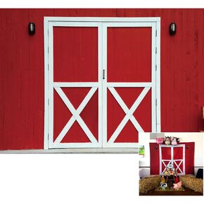 BINQOO 7x5ft Pink Barn Backdrop Cow Birthday Cowgirl Backdrop Rodeo Birthday Western Party Decorations Backdrop Kids Baby Shower Newborn Photo Studio Props