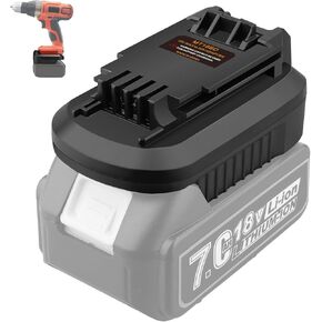 Adapter for Black and Decker 20V Cordless Tools Fits for Makita 18V Li-ion Battery, Convert to for Black&Decker 20V Cordless Power Tools (Adapter Only)