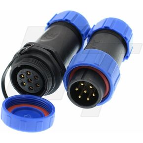 HE21 7 Pin Male Female Waterproof Connector Cable Plug Socket Aviation Quick Disconnect for LED/Marine/Lighting Application