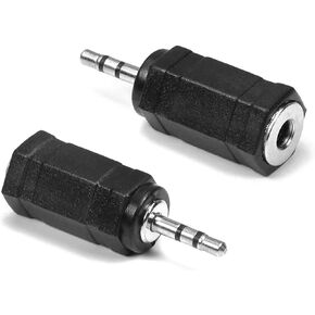 Fielect 2.5mm Male to 3.5mm Female Stereo Audio Jack Adapter Connector Converter for Earphone, Microphone 2Pcs in Kuwait