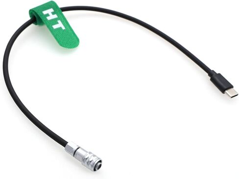 USB-C Power Cable for DJI RS4 RS3 Pro RS2 to Teradek Bond Bolt Vaxis Video Transmitter Receiver Wireless Transmission, USB Type-C to 2 Pin 12V 30cm in Saudi Arabia