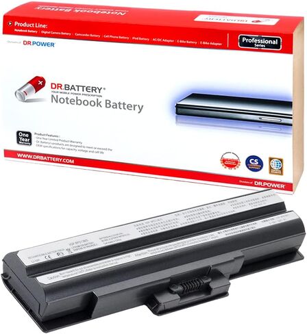 بطارية DR.BATTERY VGP-BPS13 VGP-BPS13A VGP-BPS13A/B VGP-BPS13B/S VGP-BPL13 VGP-BPS21 VGP-BPS21A VGP-BPS21B بطارية متوافقة مع سوني VAIO VGN-BZ560P22 PCG-8131L PCG-3C2L PCG-81214L PCG- 81114 لتر [11.1 فولت/49 وات في الساعة] in Saudi Arabia